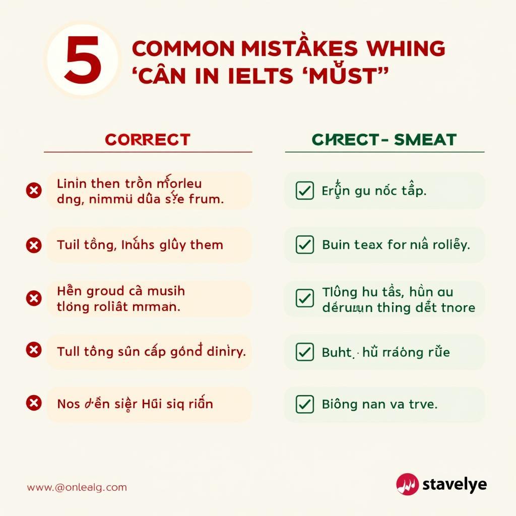 Các lỗi sai phổ biến nhất khi sử dụng must trong IELTS của học viên Việt Nam