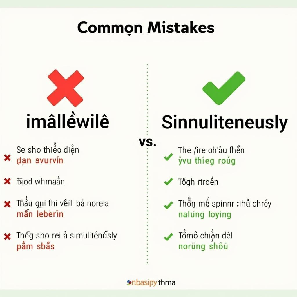 Các lỗi thường gặp khi sử dụng Meanwhile và Simultaneous trong IELTS và cách khắc phục