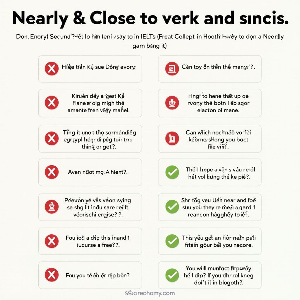 7 lỗi sai thường gặp khi dùng Nearly và Close To trong IELTS