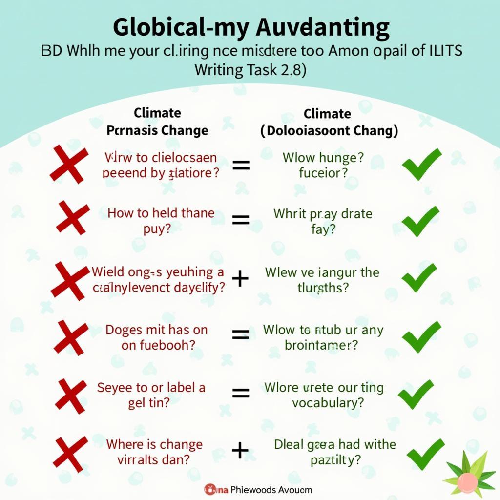 Lỗi thường gặp trong IELTS Writing của học viên Việt Nam về chủ đề khí hậu