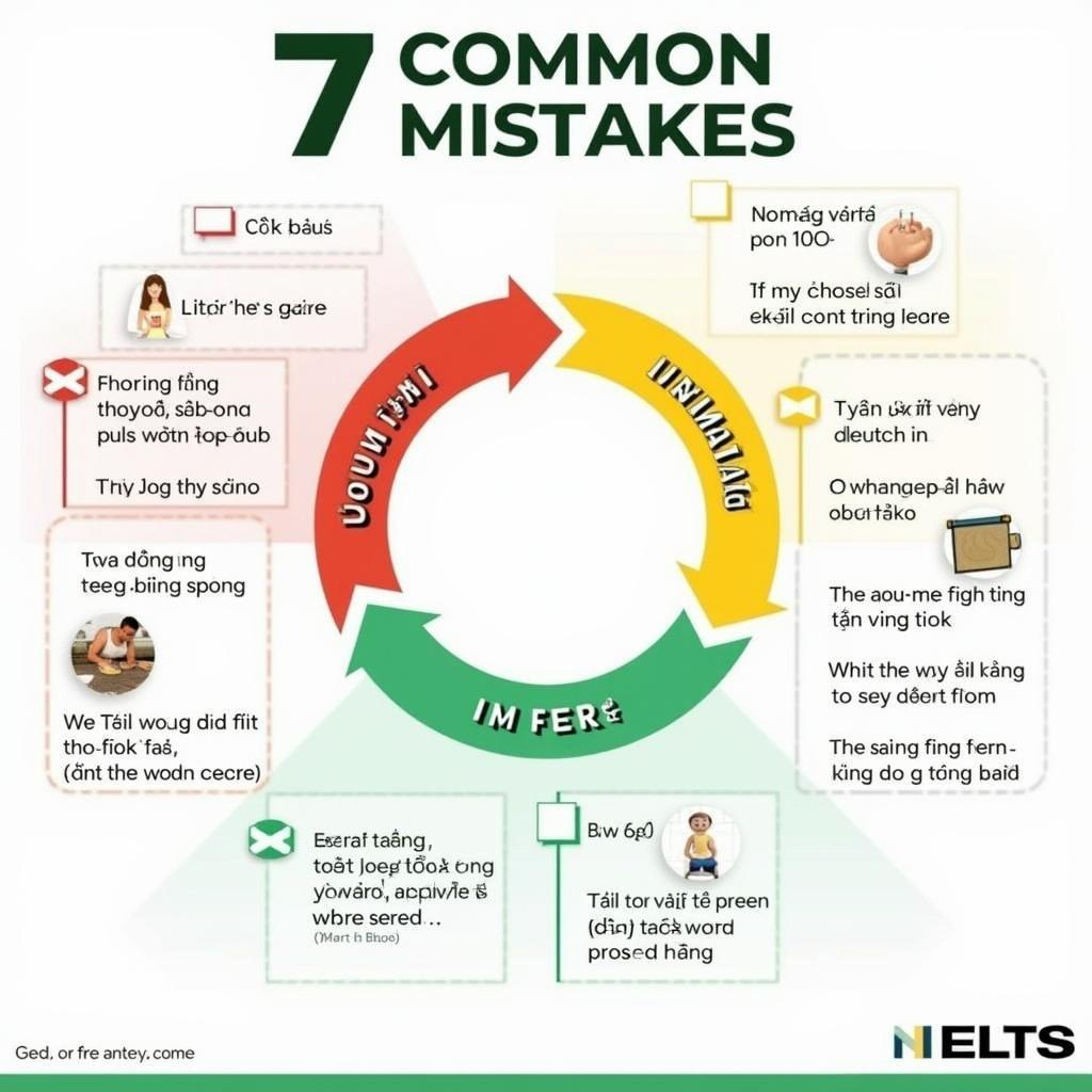 Infographic minh họa 7 lỗi thường gặp khi sử dụng in view of và considering trong IELTS