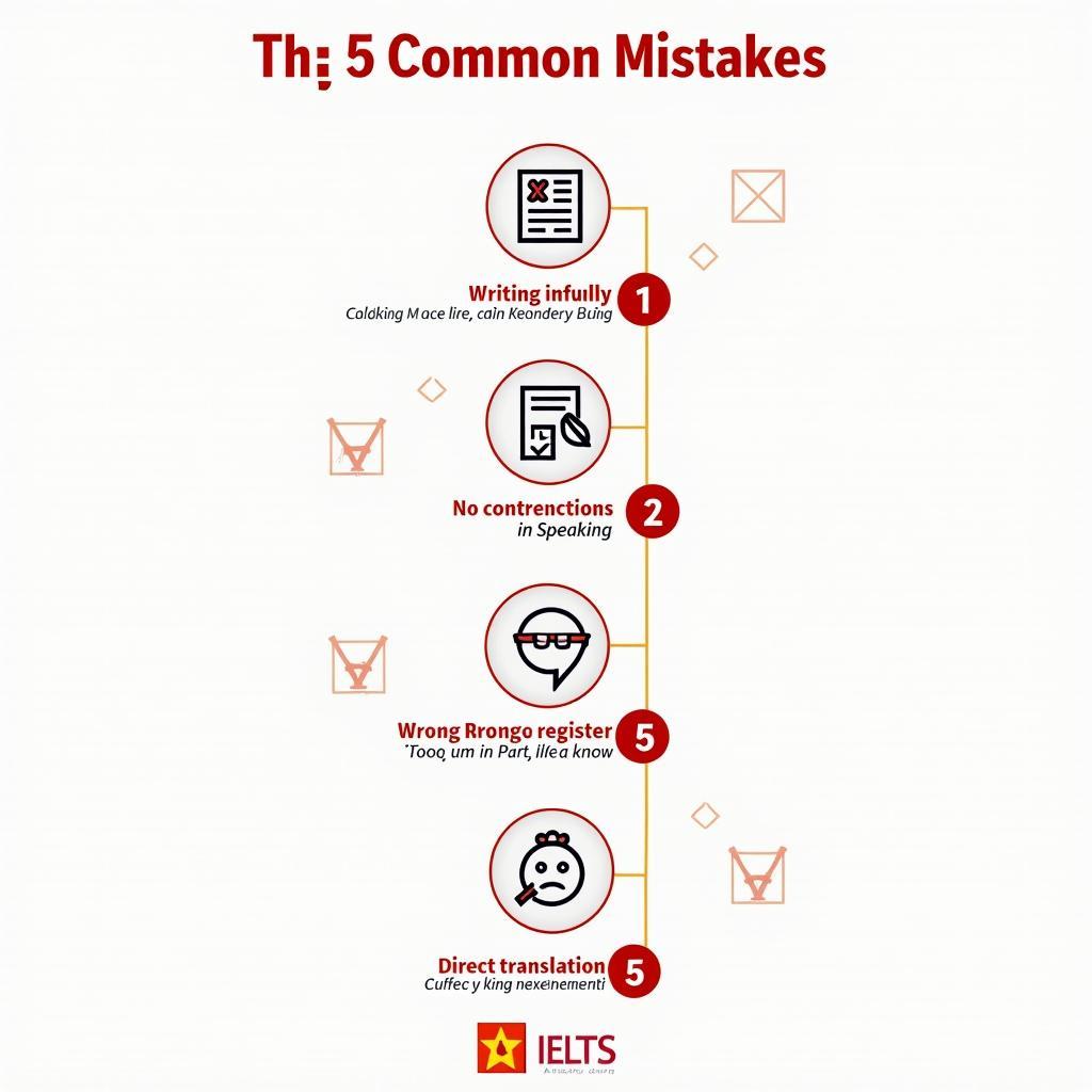 Infographic 5 lỗi thường gặp khi sử dụng ngôn ngữ informal trong IELTS