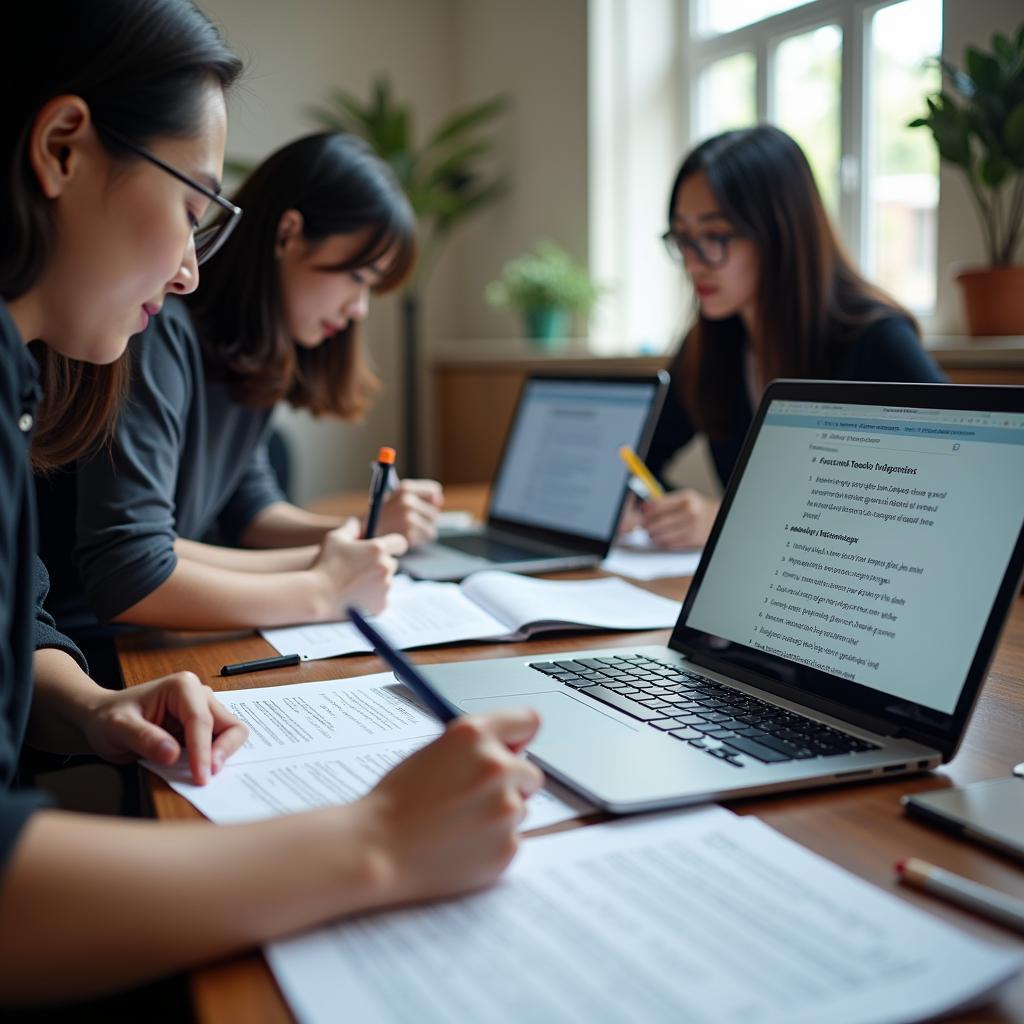 Học viên luyện tập đề thi IELTS Reading về trí tuệ nhân tạo với đáp án chi tiết