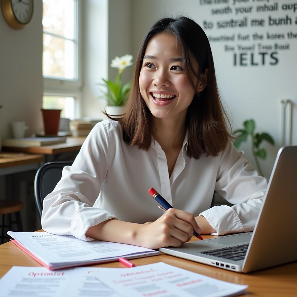 Luyện tập IELTS Speaking chủ đề người lạc quan với bài mẫu và từ vựng band cao
