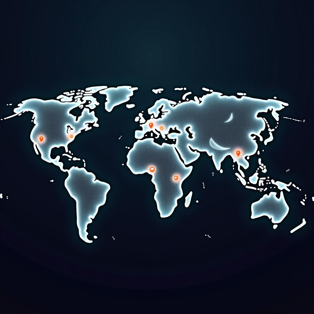 Mạng lưới an ninh tài chính toàn cầu được kết nối thông qua công nghệ blockchain hiện đại