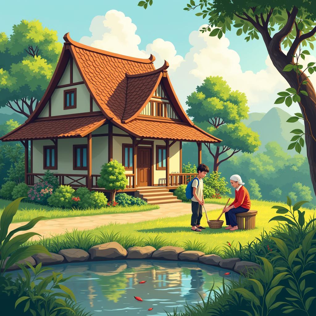 Mẫu bài nói IELTS Speaking Part 2 về chuyến thăm ông bà ở quê