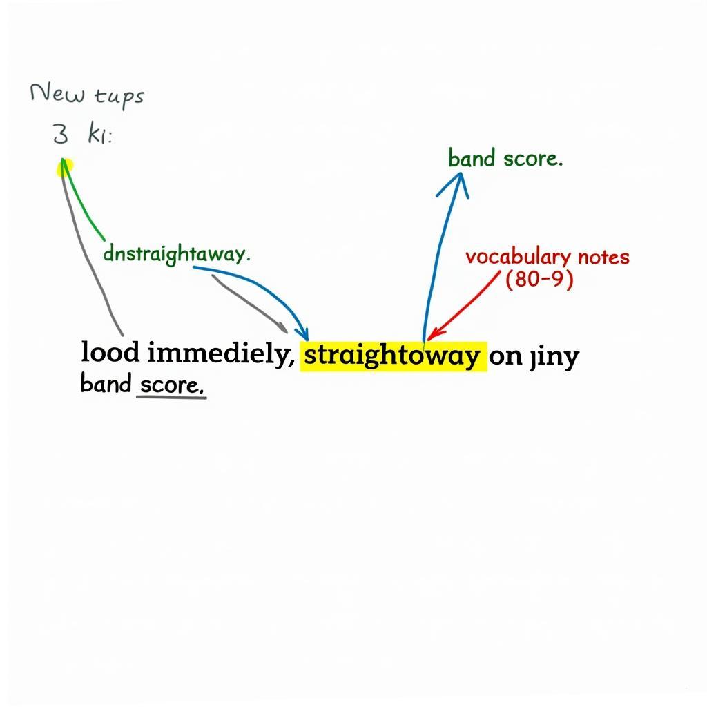 Mẫu đoạn văn IELTS Writing Task 2 điểm cao sử dụng immediately với highlight và phân tích ngữ pháp