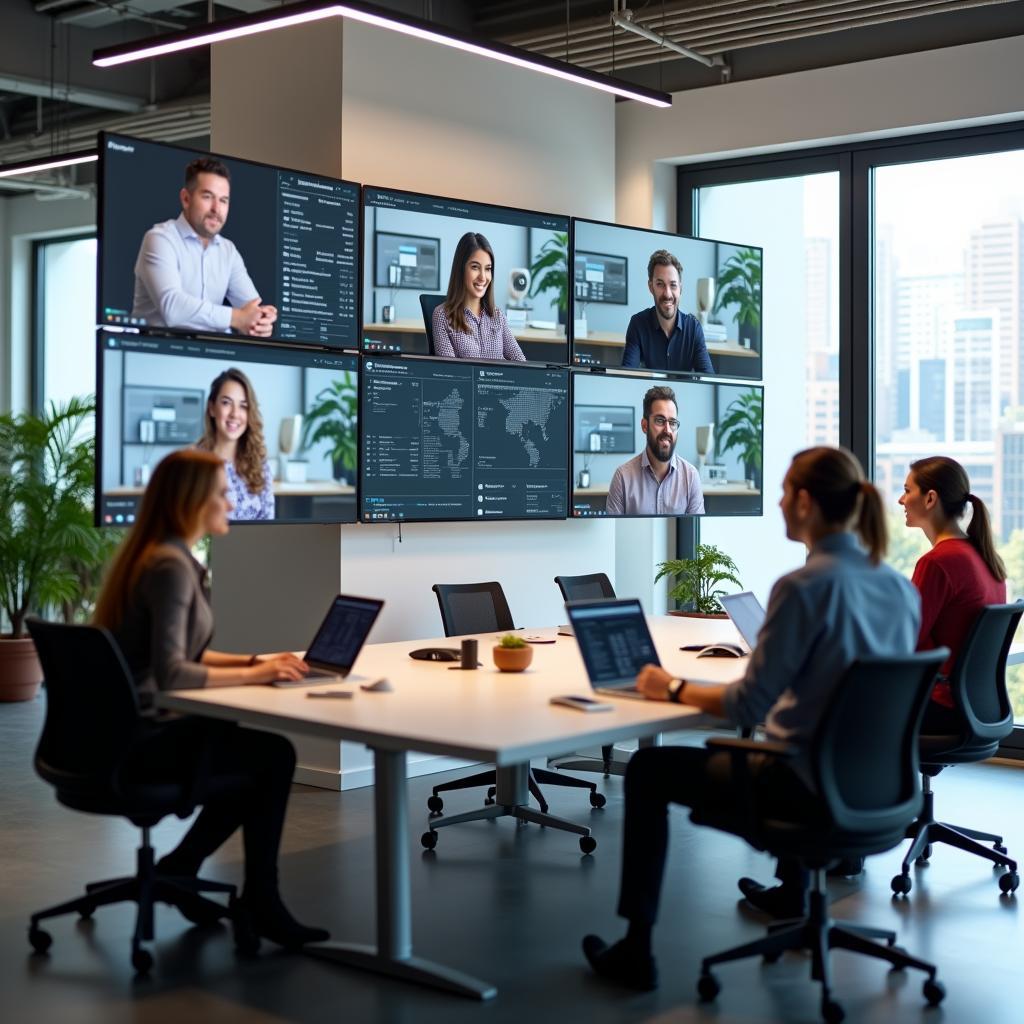 Môi trường làm việc hiện đại với công nghệ trong bài IELTS Speaking