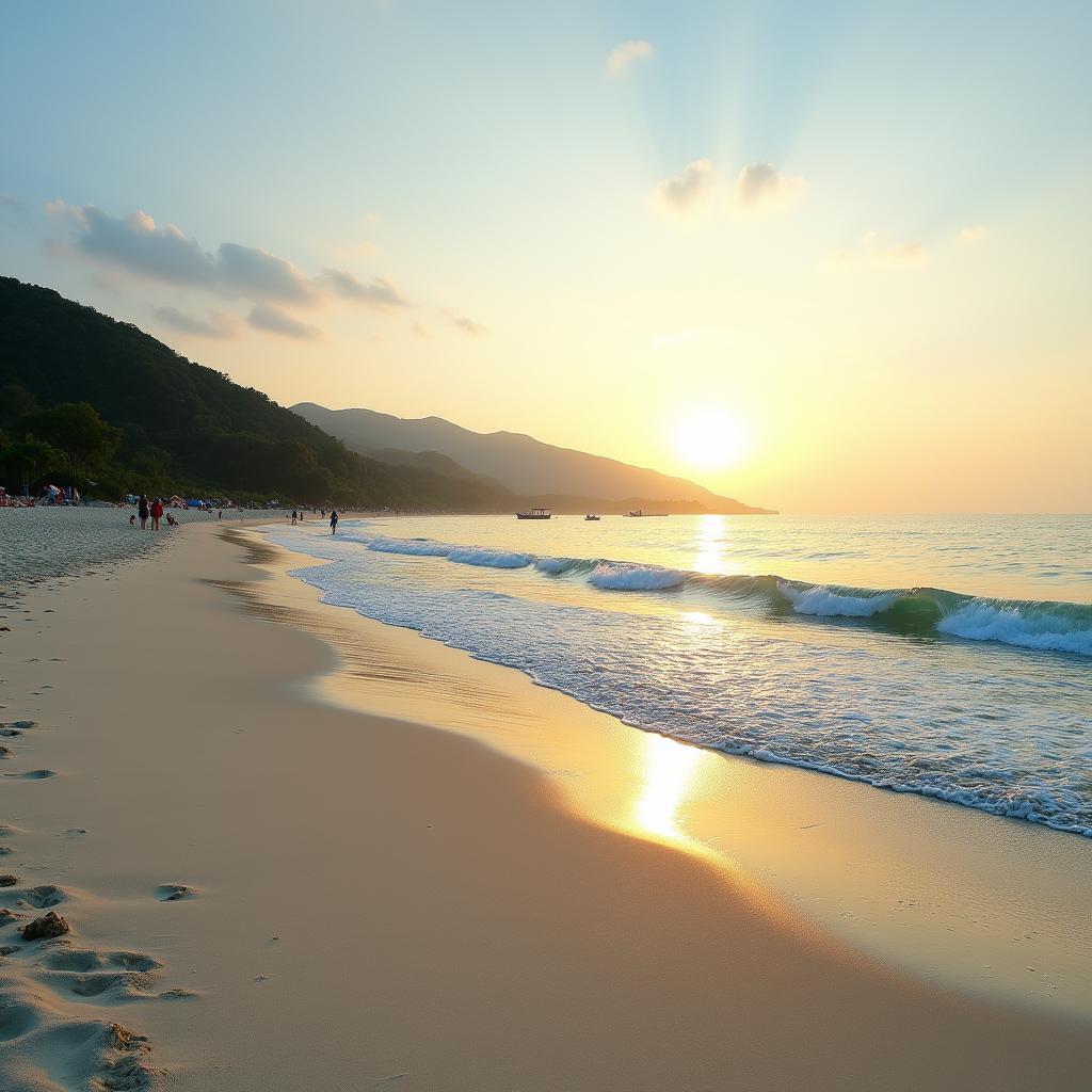 Bãi biển Mỹ Khê Đà Nẵng - địa điểm thư giãn lý tưởng để mô tả trong IELTS Speaking