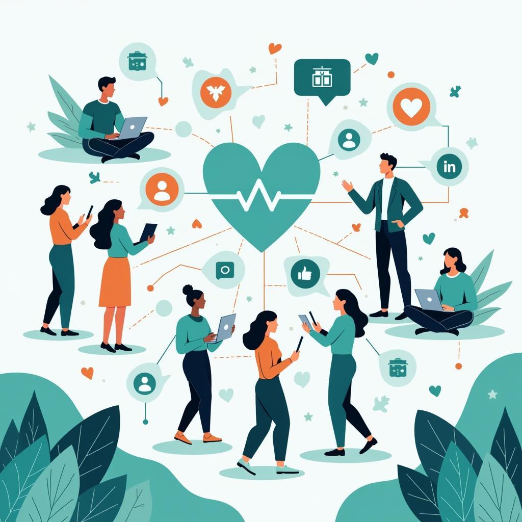 Nâng cao nhận thức sức khỏe tâm thần thông qua các nền tảng mạng xã hội hiện đại và tương tác cộng đồng trực tuyến