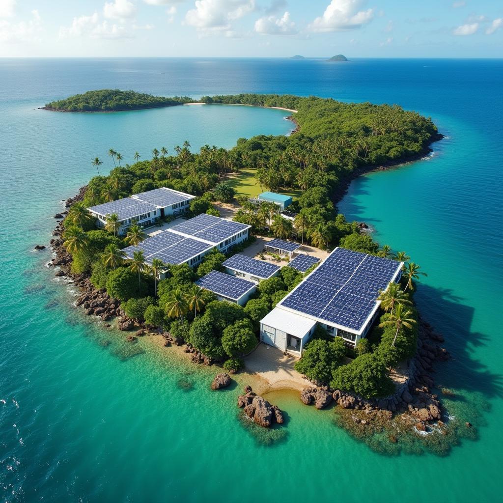 Hệ thống năng lượng mặt trời phân tán trên các đảo nhỏ Thái Bình Dương giúp tăng cường ổn định kinh tế