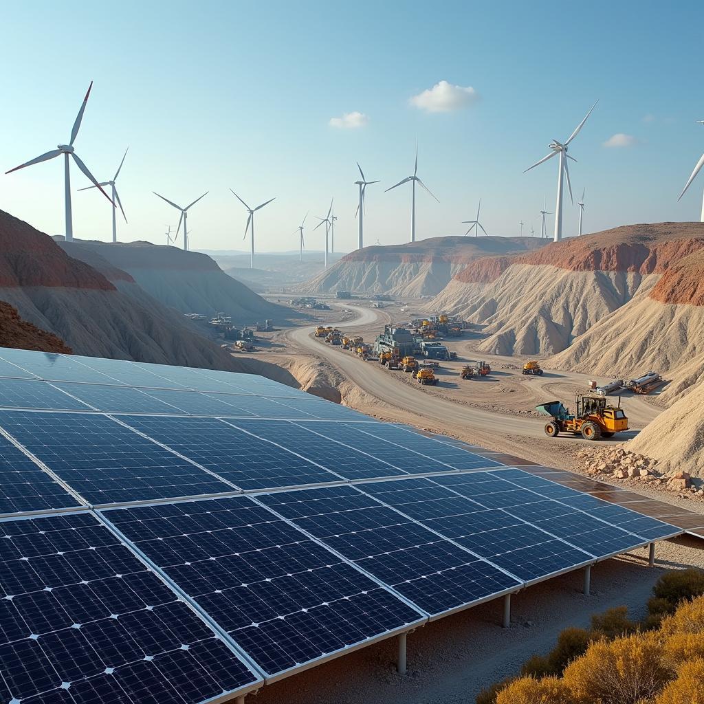 Năng lượng tái tạo đang thay đổi cảnh quan kinh tế của ngành khai thác mỏ toàn cầu