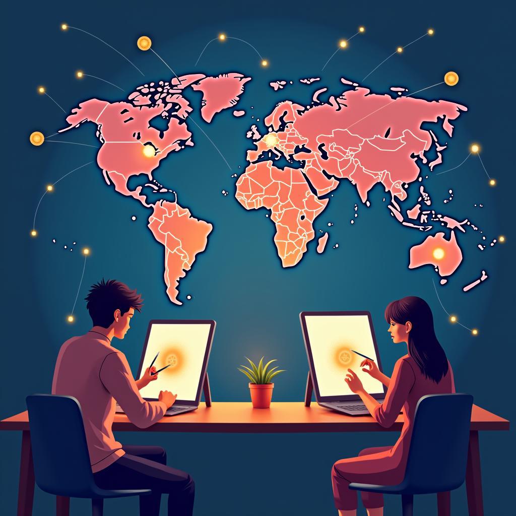 Nền tảng nghệ thuật số toàn cầu kết nối học sinh sáng tạo IELTS Reading practice