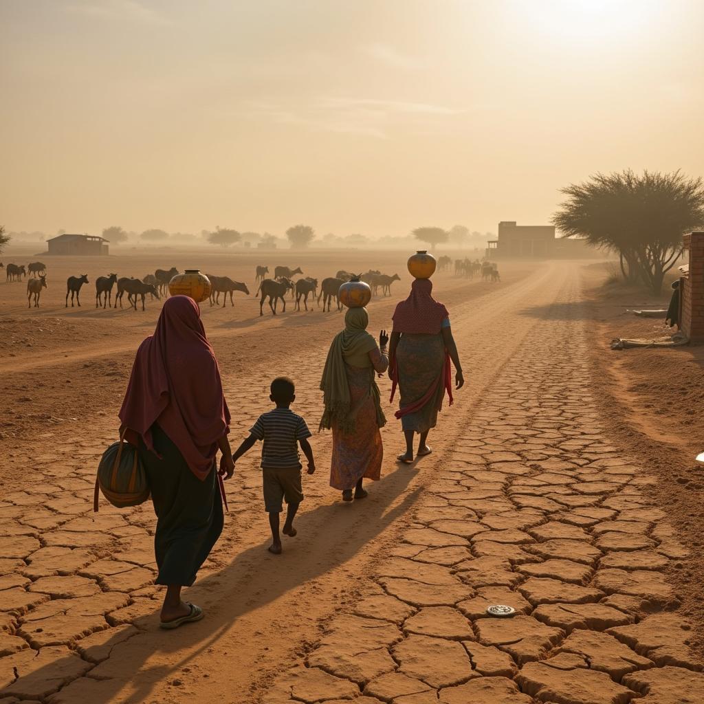 Người dân vùng Sahel châu Phi di cư do khô hạn và sa mạc hóa đất đai