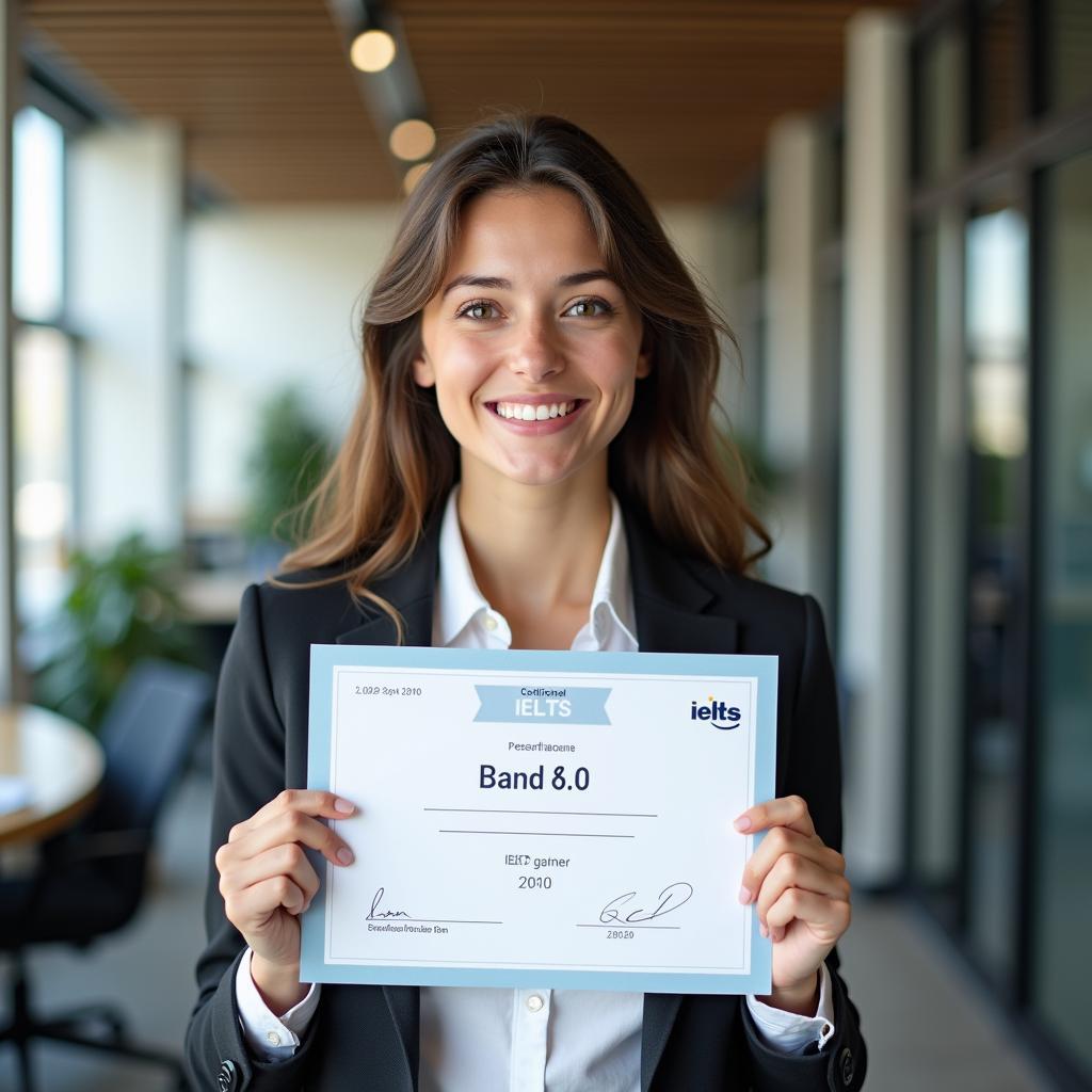 Người học thành công sau khi hoàn thành khóa học IELTS VIP đạt band điểm cao