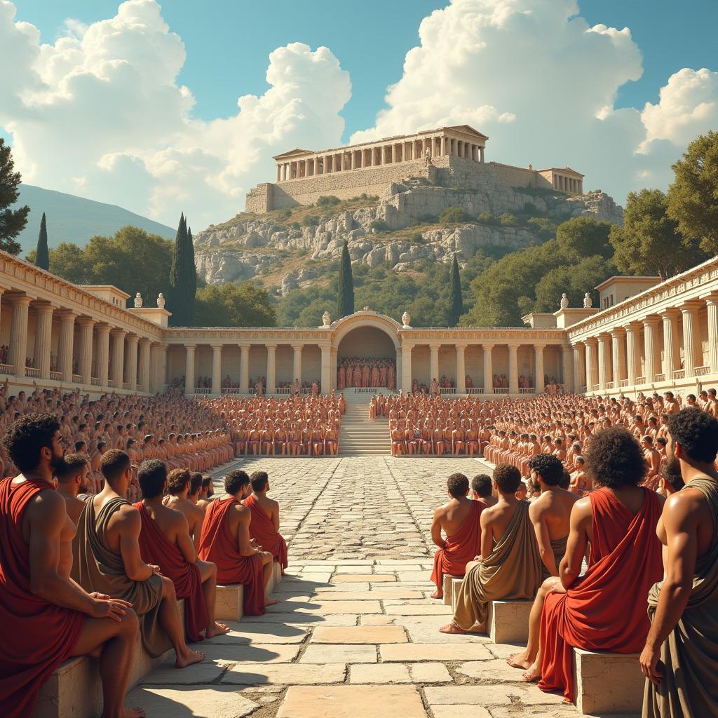 Nguồn gốc tư tưởng dân chủ từ thành bang Athens Hy Lạp cổ đại với hệ thống bỏ phiếu trực tiếp