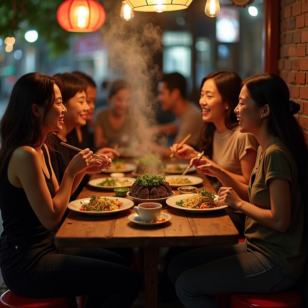 Bữa ăn đậm chất Hà Nội tại quán bình dân với nhóm bạn thân
