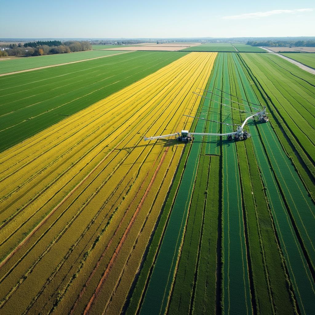 Nông nghiệp chính xác áp dụng công nghệ tiết kiệm nước với hệ thống tưới nhỏ giọt và cảm biến