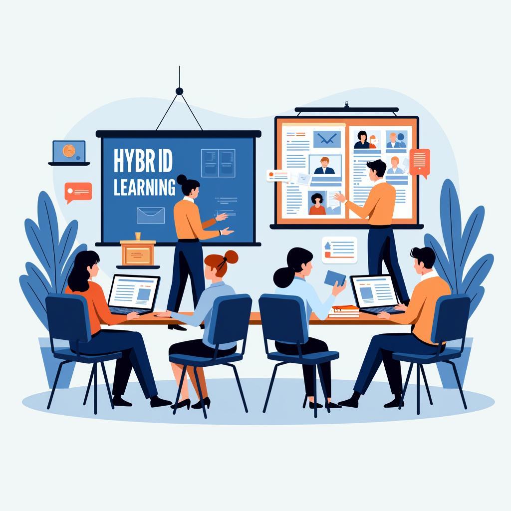 So sánh giữa học truyền thống và học online minh họa cho Part 3 IELTS Speaking