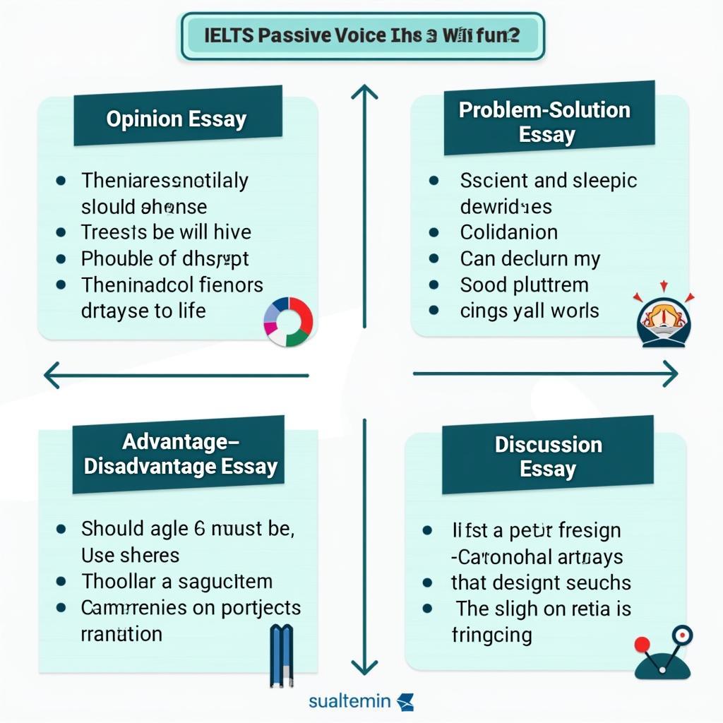 Ví dụ ứng dụng Passive Voice with Modals trong IELTS Writing Task 2 các dạng bài