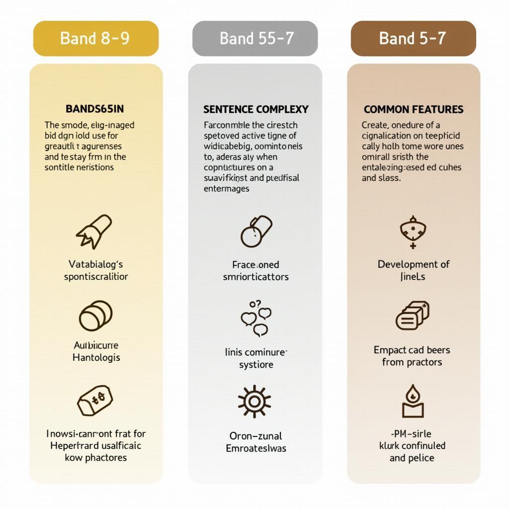 So sánh đặc điểm bài viết IELTS Writing Task 2 các band điểm khác nhau