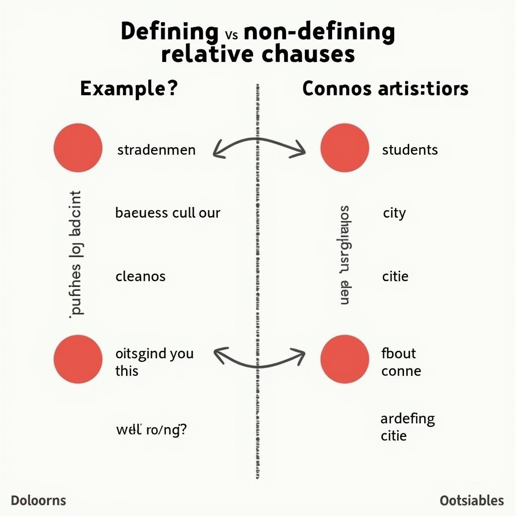 So sánh chi tiết hai loại mệnh đề quan hệ xác định và không xác định với ví dụ minh họa dấu phẩy