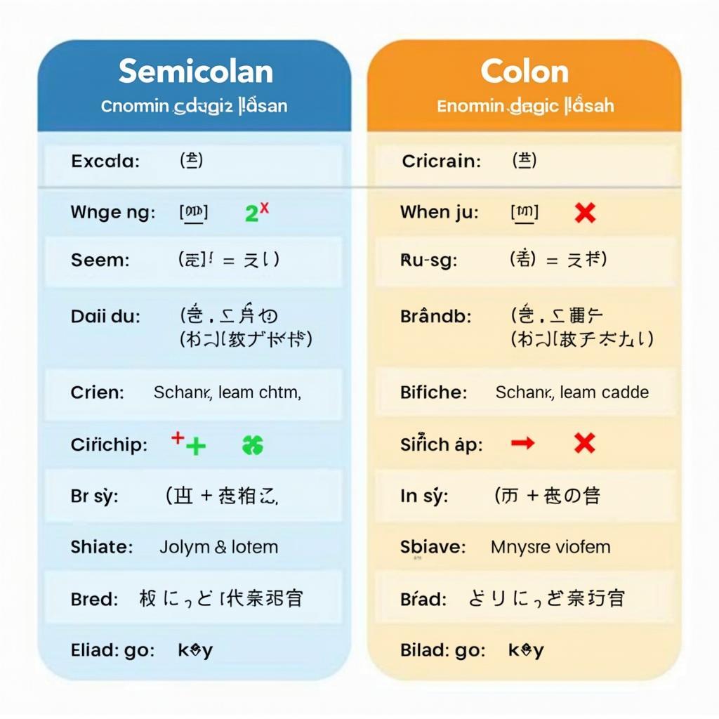 So sánh cách sử dụng dấu chấm phẩy và dấu hai chấm trong IELTS Writing với ví dụ minh họa và hướng dẫn chi tiết