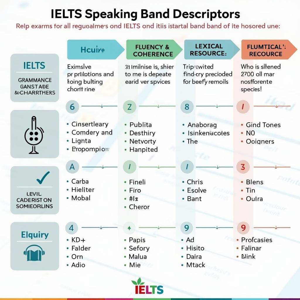 Bảng phân tích chi tiết band điểm IELTS Speaking với tiêu chí chấm và ví dụ cụ thể