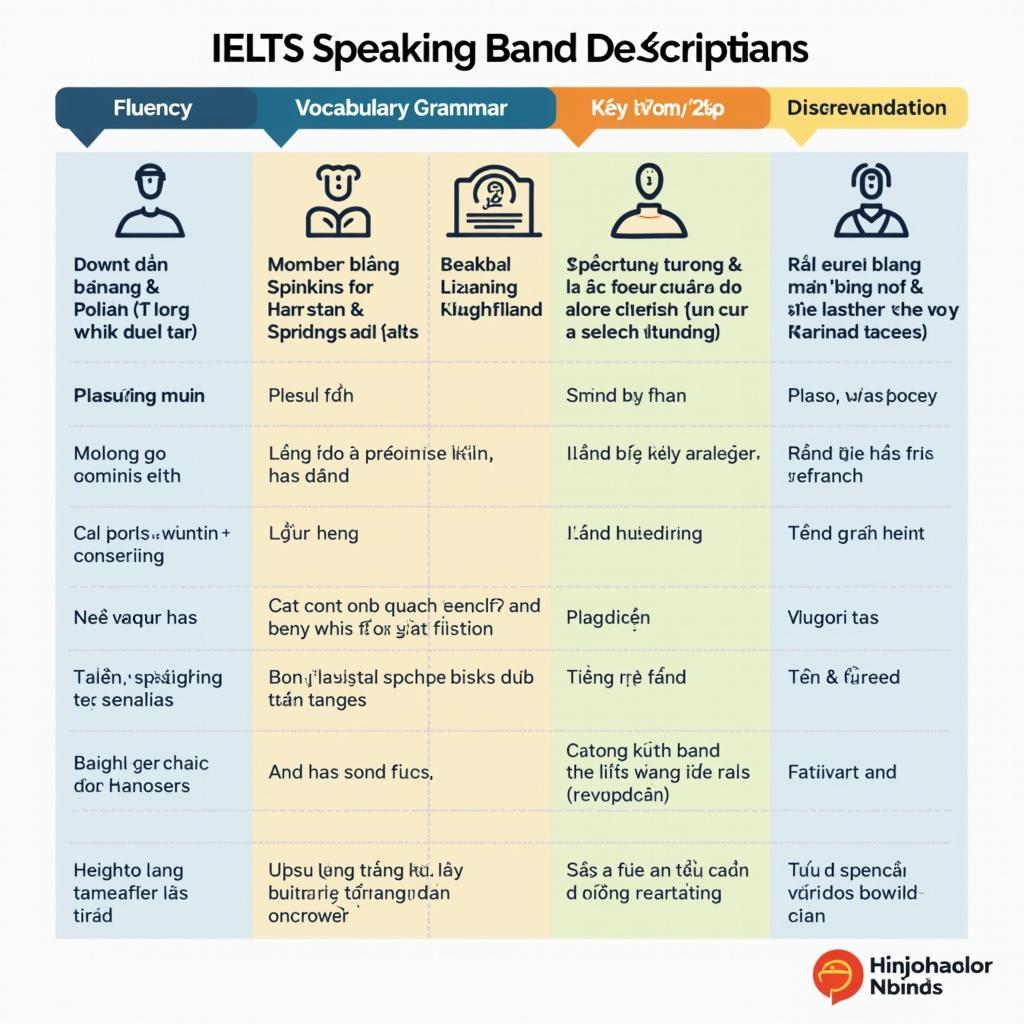 Phân tích chi tiết tiêu chí chấm điểm IELTS Speaking từ Band 6 đến Band 9 cho chủ đề thử thách