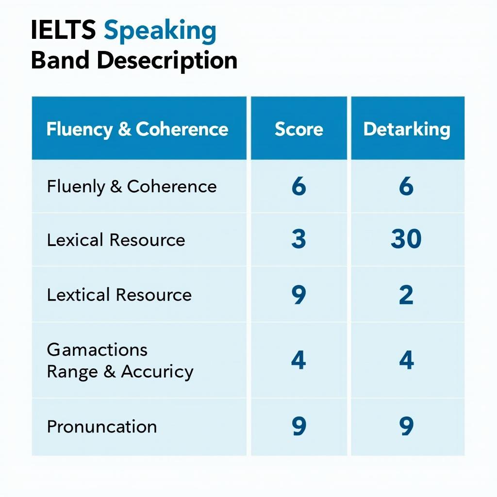 Phân tích band điểm IELTS Speaking theo 4 tiêu chí chấm điểm chính