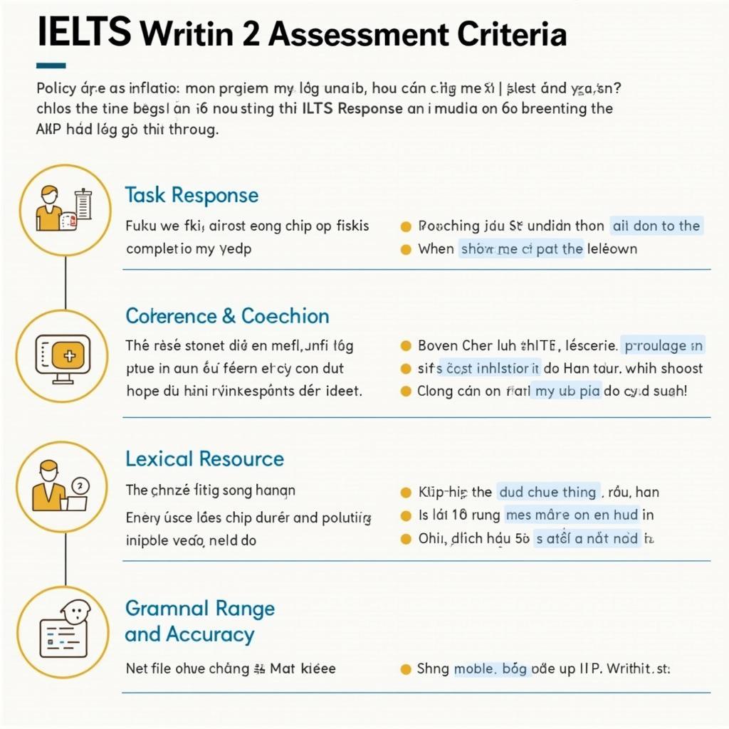 Phân tích chi tiết bốn tiêu chí chấm điểm IELTS Writing Task 2 về chủ đề lạm phát và chính sách kinh tế