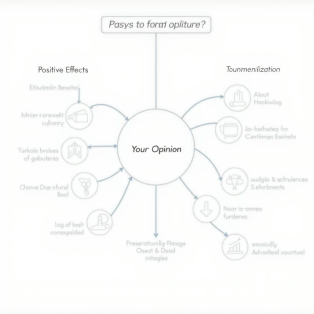 Sơ đồ phân tích đề bài IELTS Writing Task 2 về tác động du lịch đến văn hóa địa phương với các yếu tố cần lưu ý