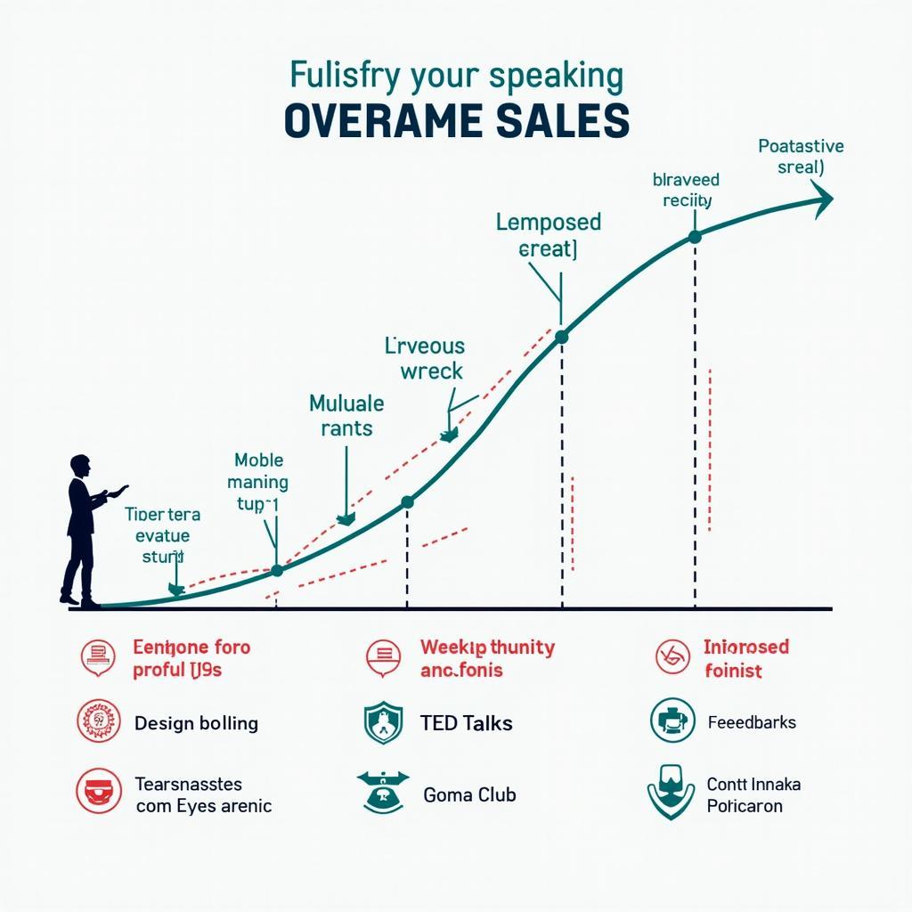 Biểu đồ minh họa quá trình phát triển kỹ năng public speaking từ nervous đến confident speaker