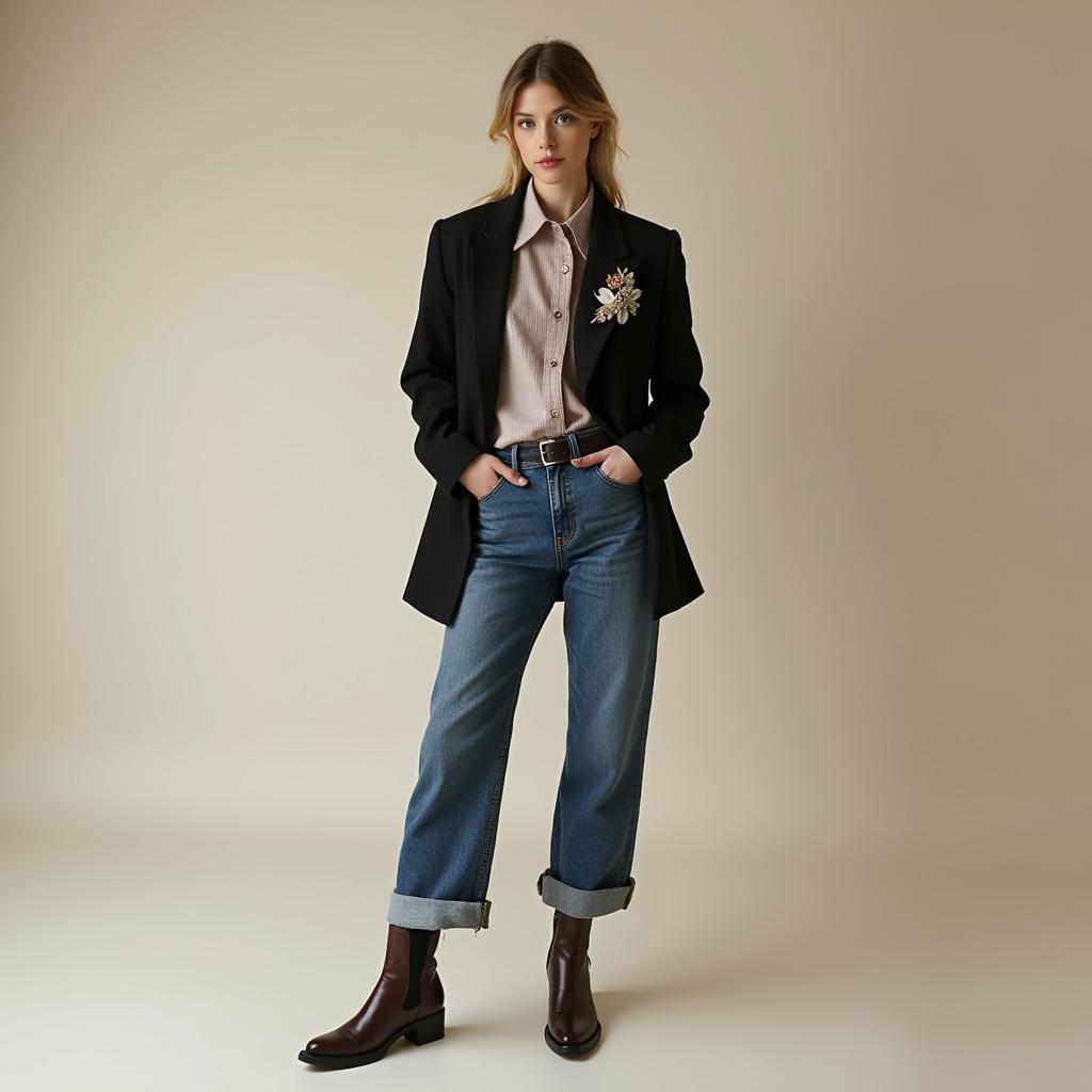 Phong cách thời trang kết hợp yếu tố cổ điển và hiện đại độc đáo