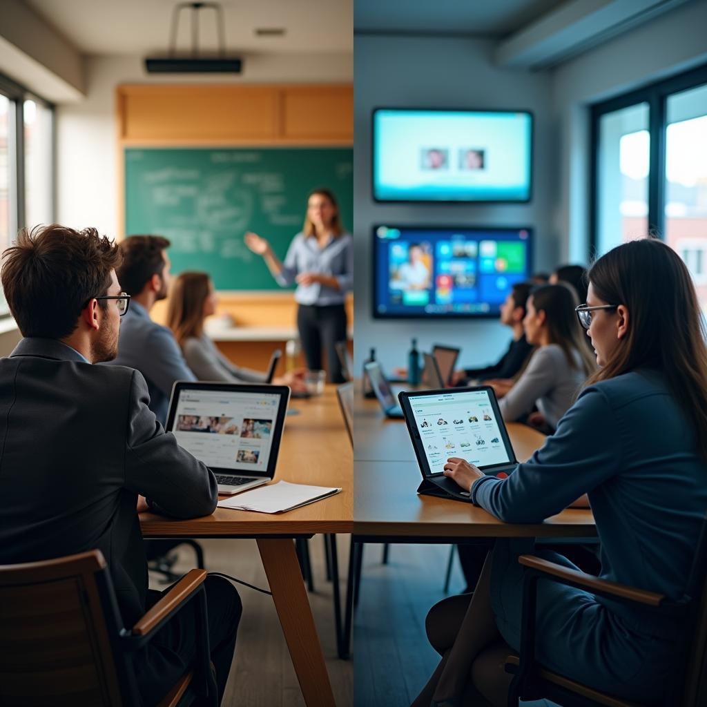 So sánh phương pháp giảng dạy truyền thống và hiện đại trong lớp học IELTS