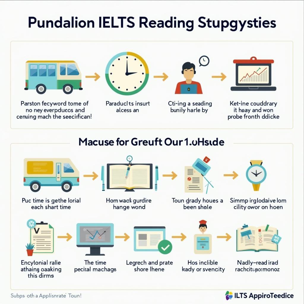 Infographic hướng dẫn phương pháp làm bài IELTS Reading hiệu quả cho chủ đề giao thông