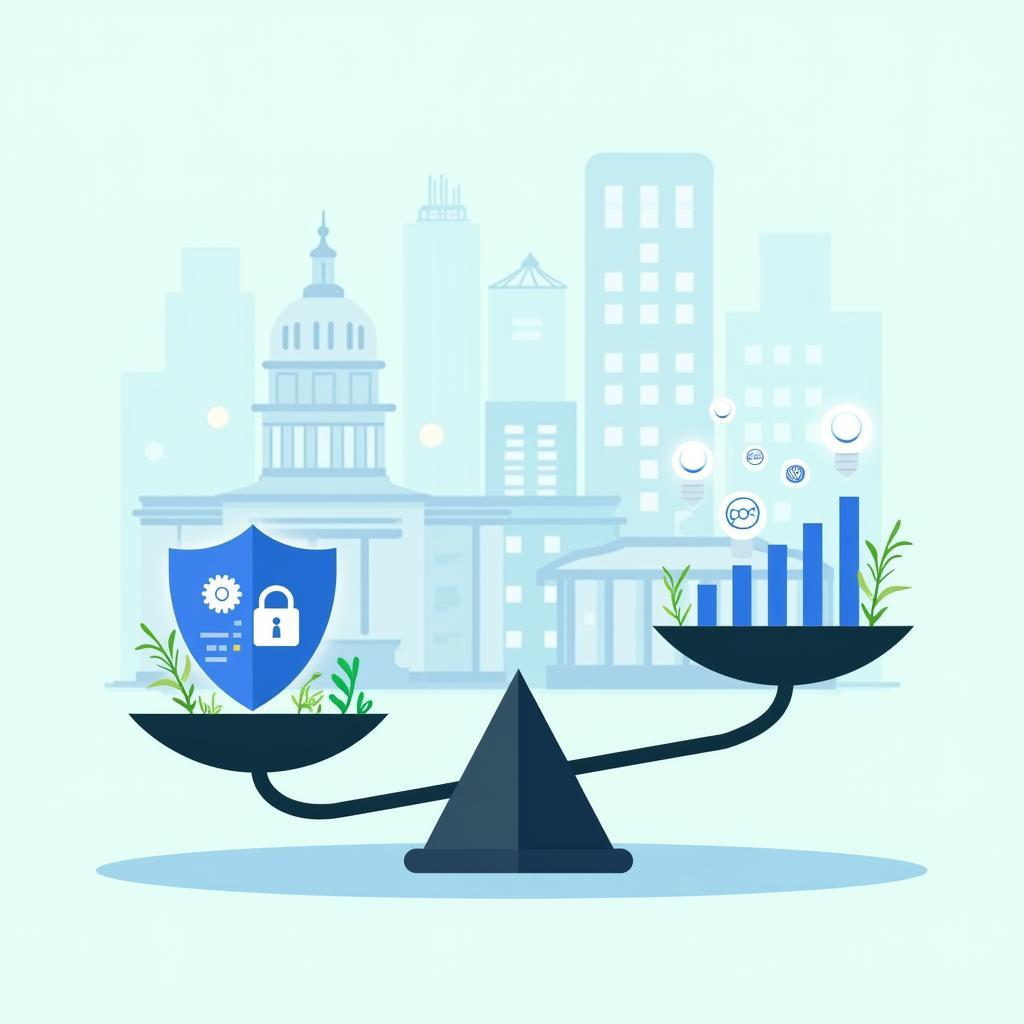 Minh họa khái niệm quản lý dữ liệu lớn bởi chính phủ và doanh nghiệp trong IELTS Writing