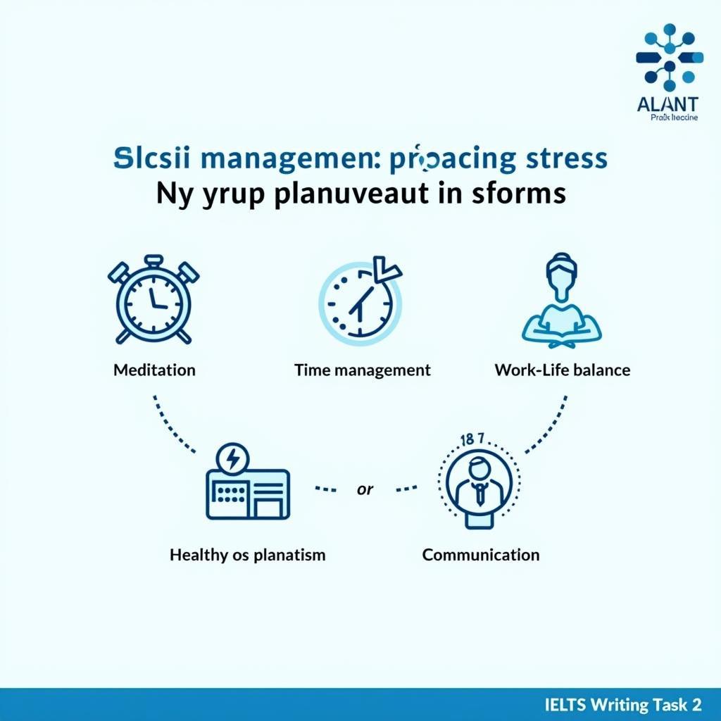 Hình ảnh minh họa quản lý stress tại nơi làm việc cho bài thi IELTS Writing Task 2 band cao