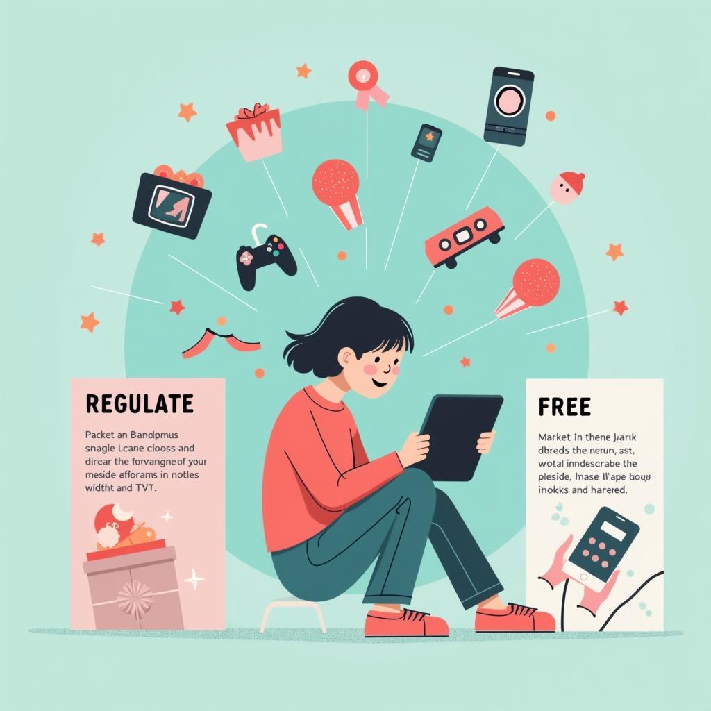 Minh họa tranh luận should advertising targeted at children be regulated trong IELTS Writing Task 2