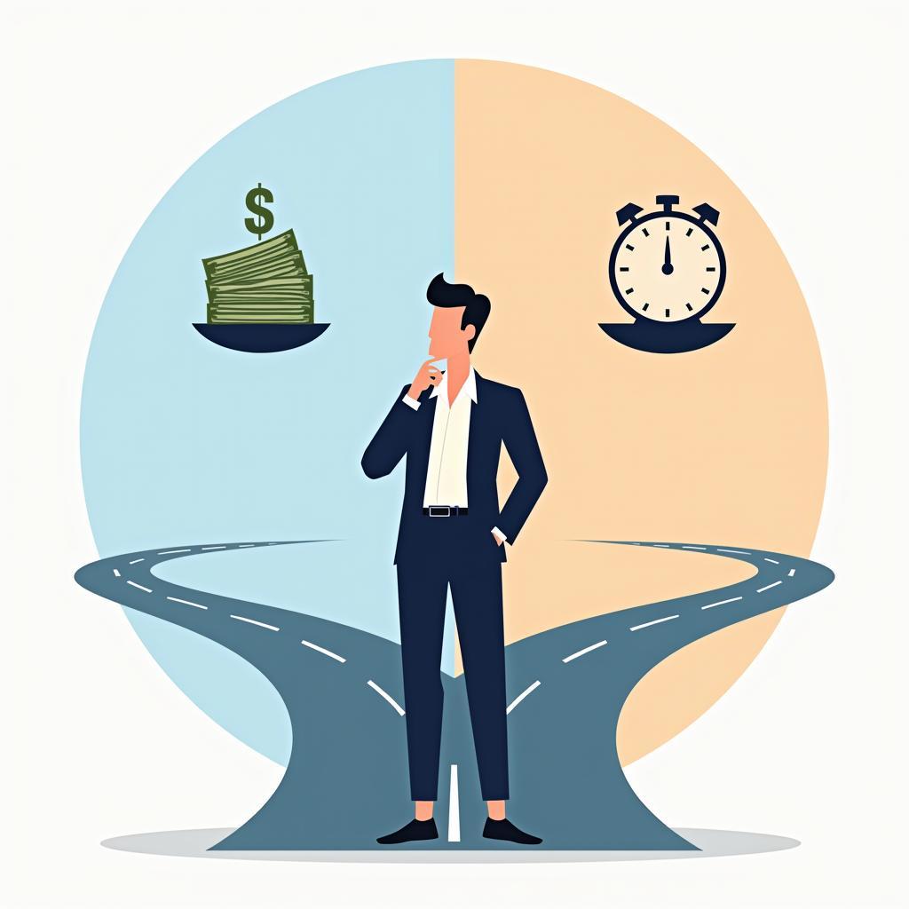 Quyết định khó khăn giữa hai lựa chọn công việc với lương cao và work-life balance trong IELTS Speaking