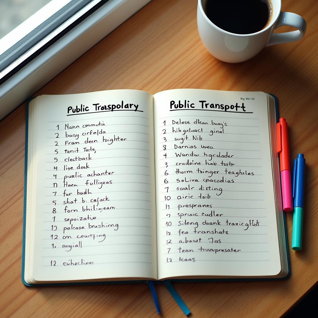 Sổ tay từ vựng IELTS Speaking về chủ đề giao thông công cộng với các cụm từ quan trọng