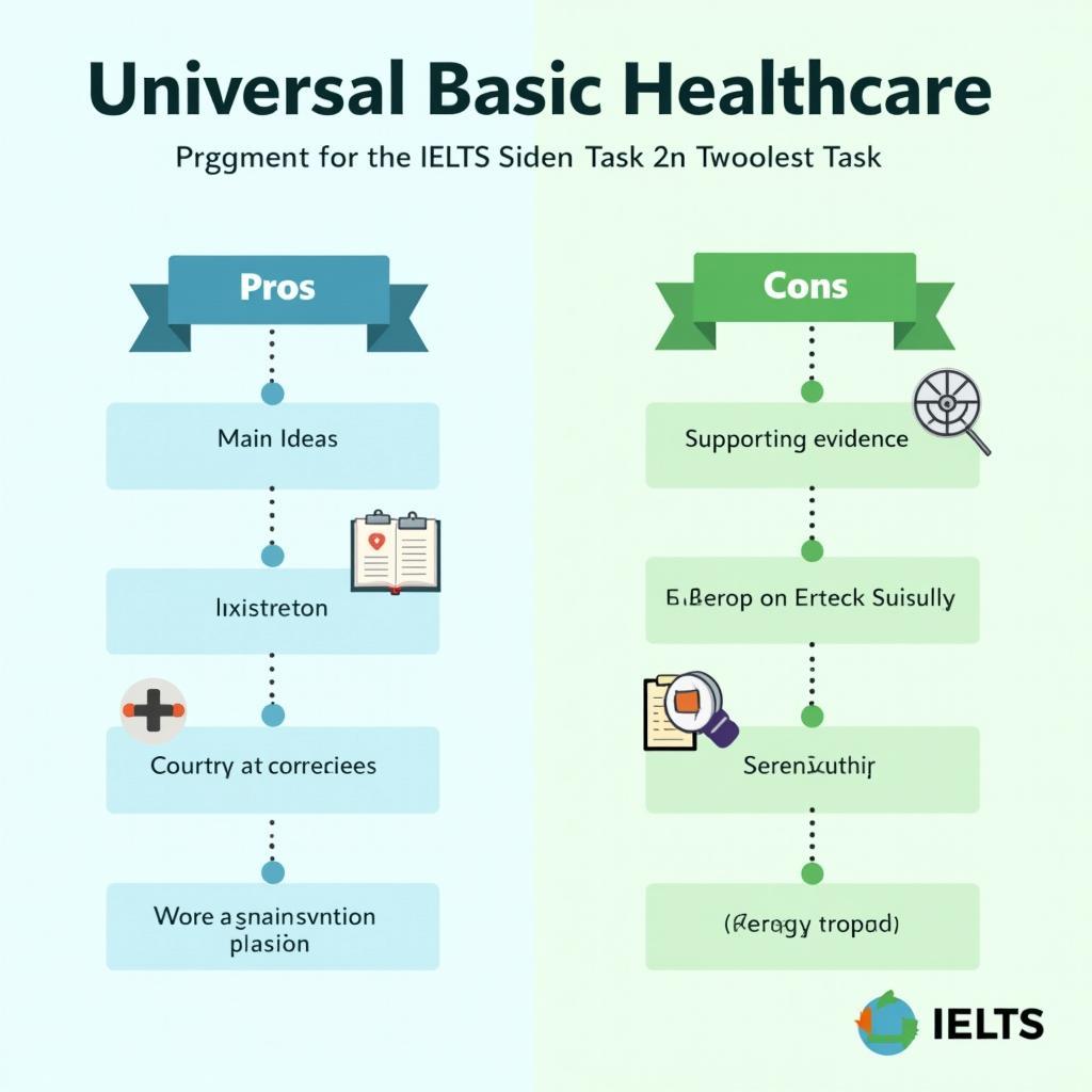 Sơ đồ dàn ý bài IELTS Writing Task 2 về should governments implement universal basic healthcare