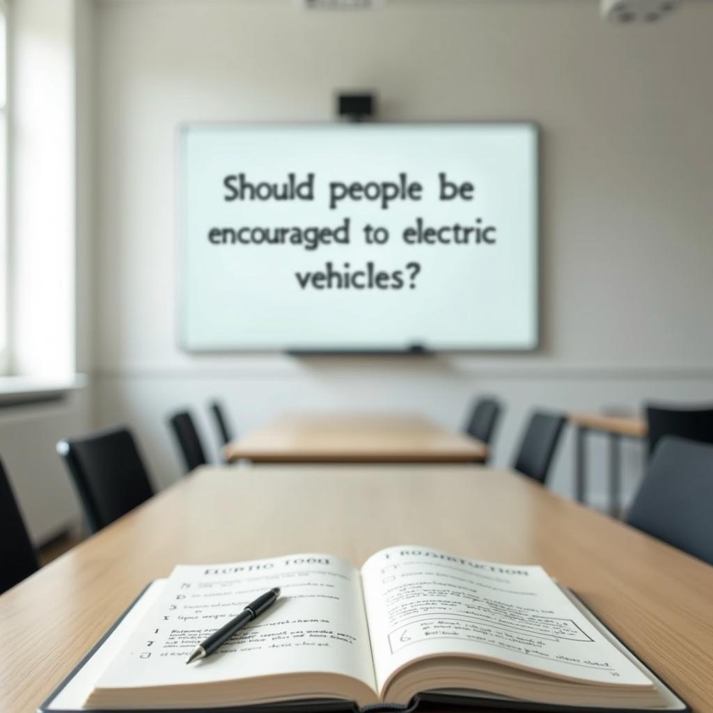 Bài mẫu IELTS Writing Task 2 về should people be encouraged to use electric vehicles