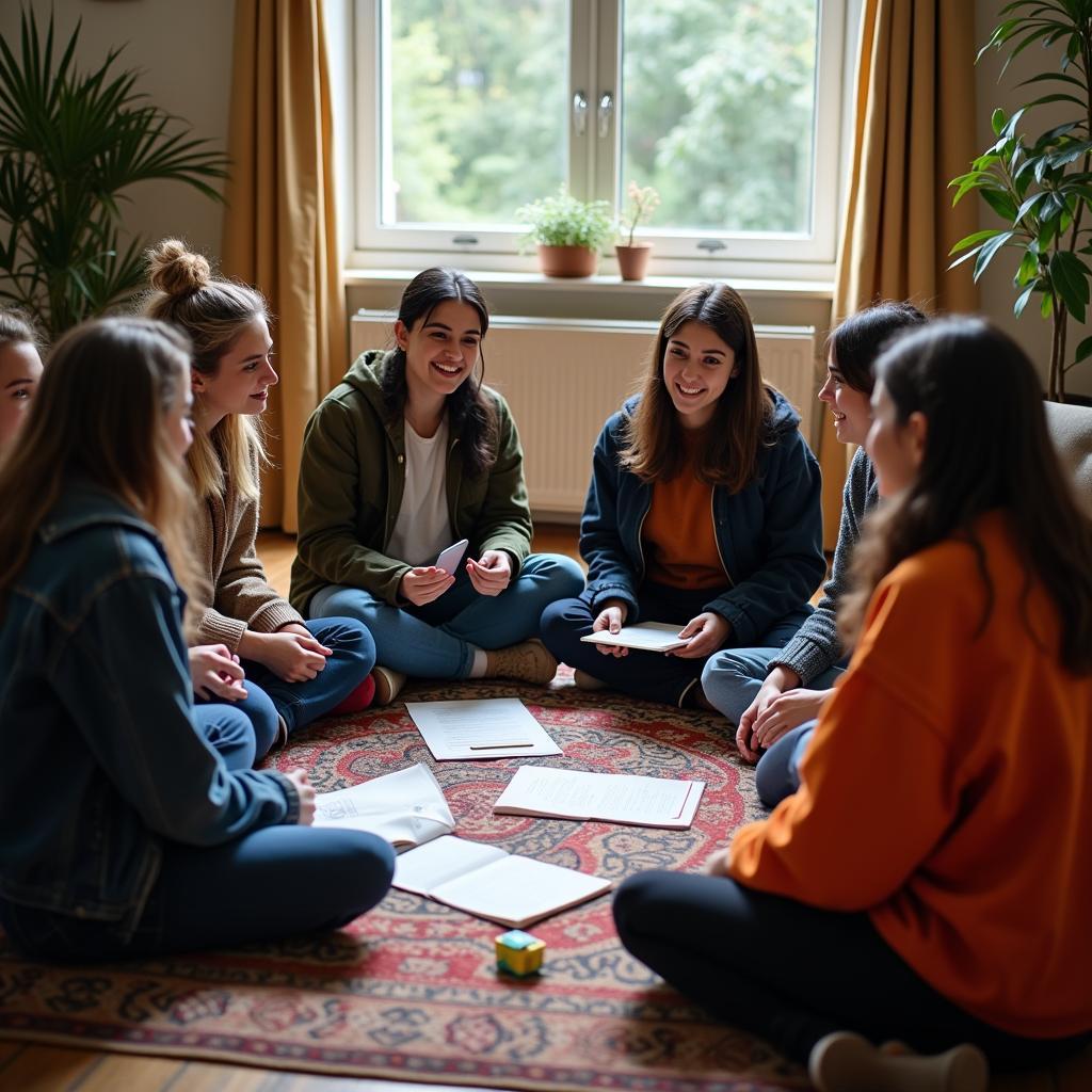 Sinh viên quốc tế trao đổi văn hóa trong bài IELTS Reading lợi ích và rủi ro biên giới mở