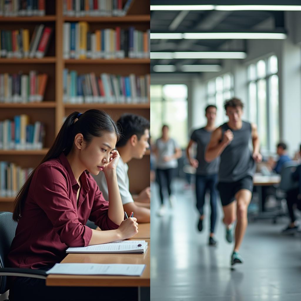 So sánh lối sống vận động và ít vận động của sinh viên đại học trong môi trường giáo dục