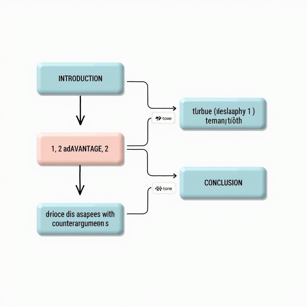 Sơ đồ cấu trúc bài viết IELTS Writing Task 2 về khu vực cấm xe