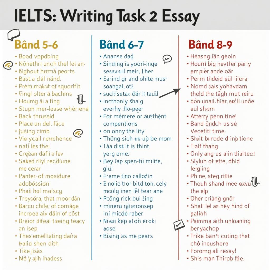 So sánh ba bài mẫu IELTS Writing Task 2 ở các band điểm 5-6, 6.5-7 và 8-9 về thách thức an ninh trực tuyến