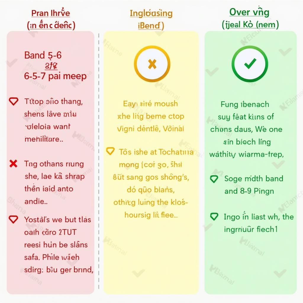 So sánh các bài mẫu IELTS Writing Task 2 band 5-6, 6.5-7 và 8-9