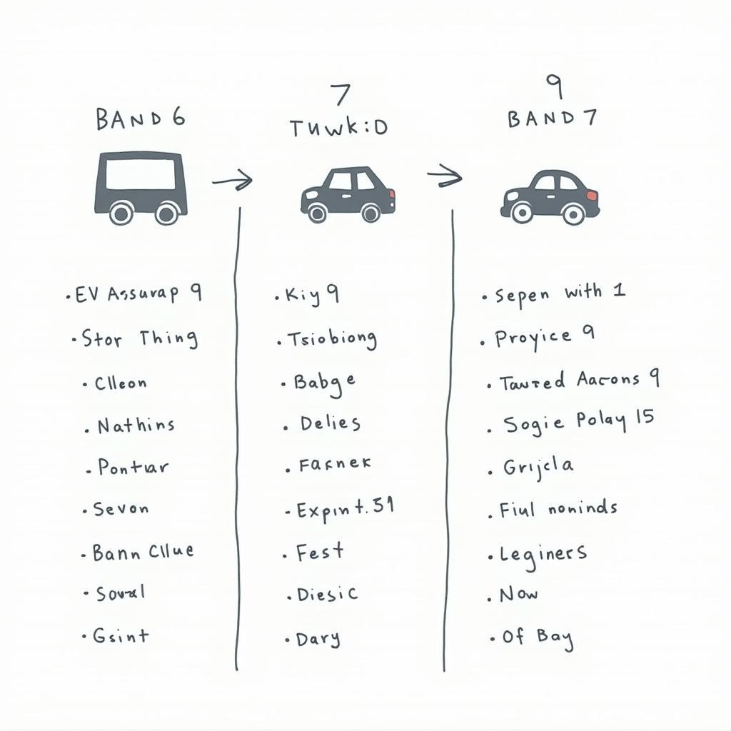 So sánh bài mẫu IELTS theo band điểm về lợi ích xe điện