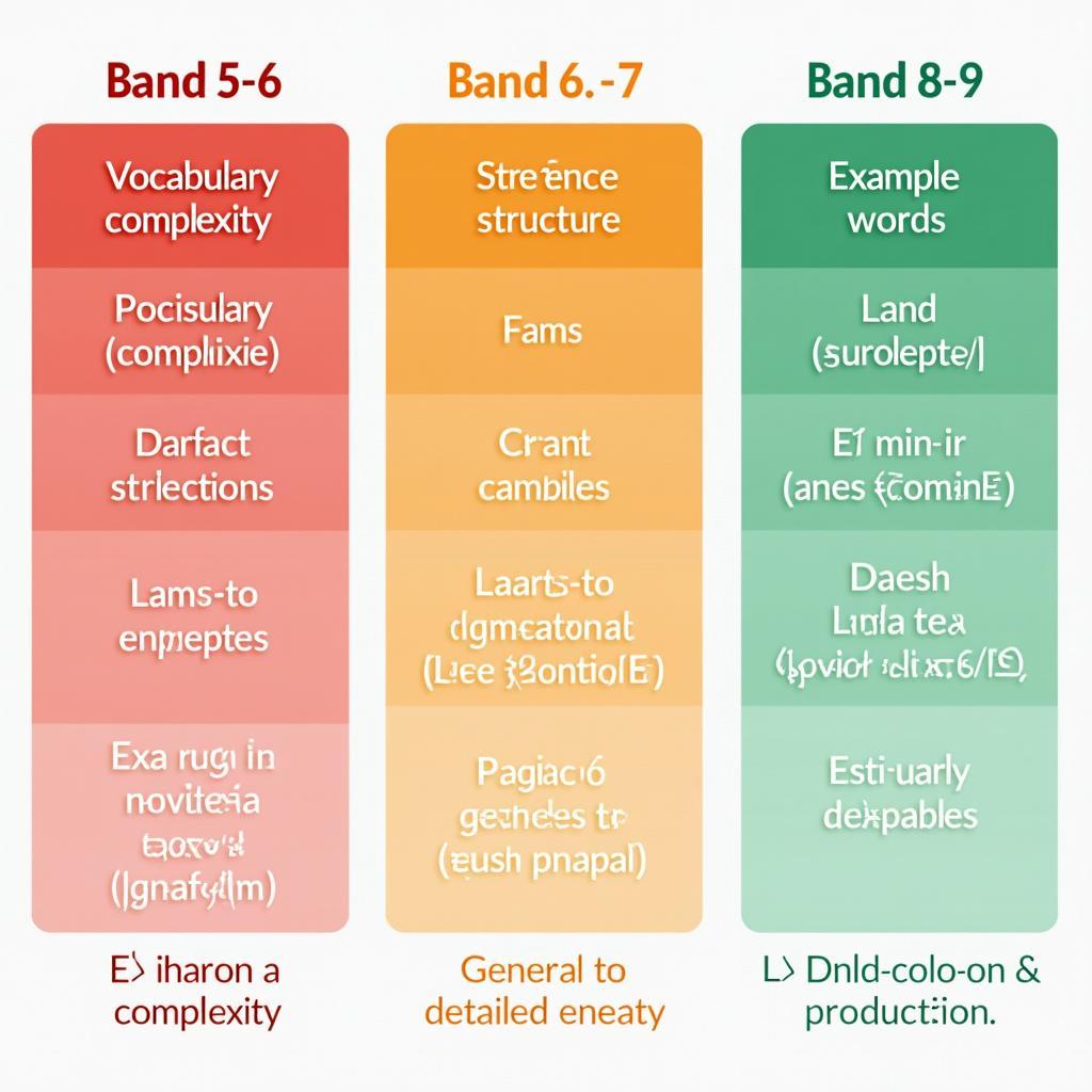 So sánh đặc điểm bài viết IELTS Writing Task 2 các mức band điểm khác nhau